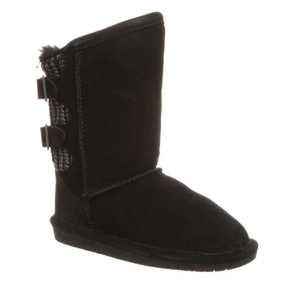 Botas Bearpaw Boshie Youth Criança Pretas | 0684-ZRUQP