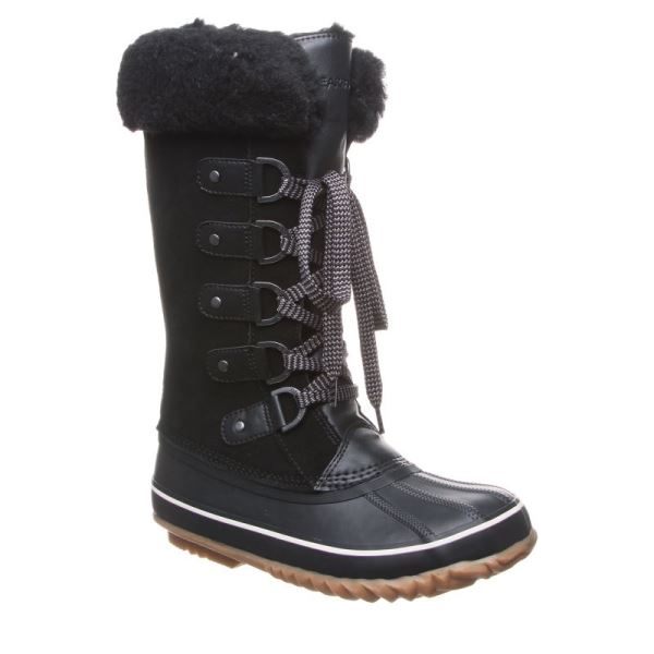 Botas Bearpaw Denali Feminino Pretas | 7130-JVZML