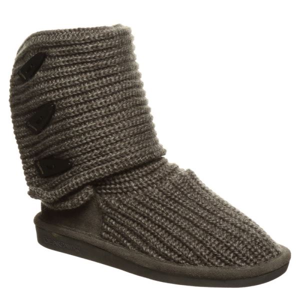 Botas Bearpaw Knit Altas Feminino Cinzentas | 3709-SJRTG