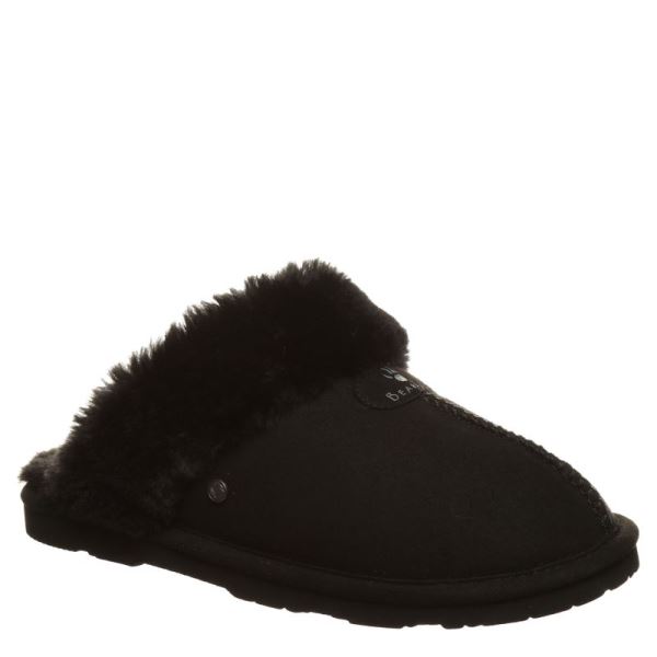 Chinelos Bearpaw Loki Vegan Feminino Pretas | 6751-GPVTY