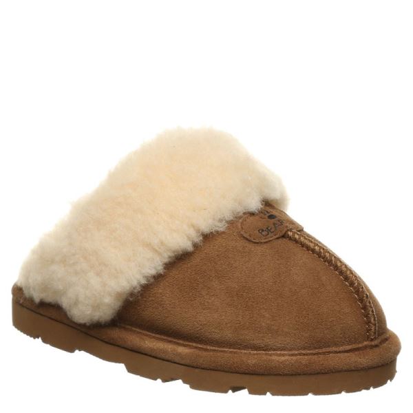 Chinelos Bearpaw Loki Youth Criança Marrom | 3829-MGBAQ