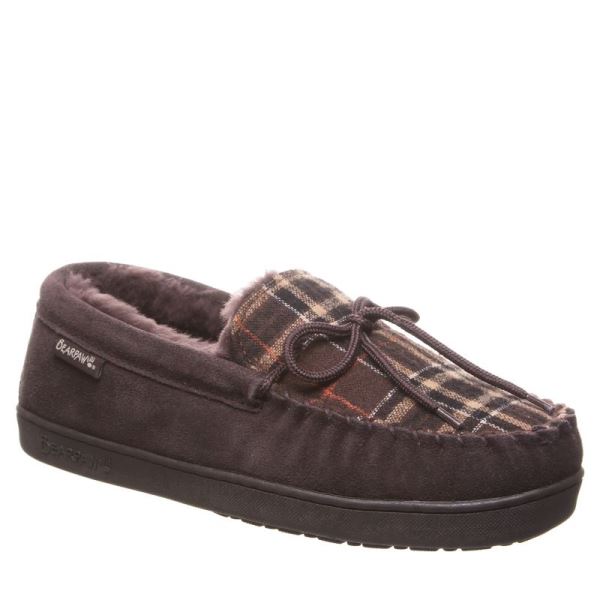 Chinelos Bearpaw Moc II Masculino Chocolate Multicoloridas | 6915-WYCMF