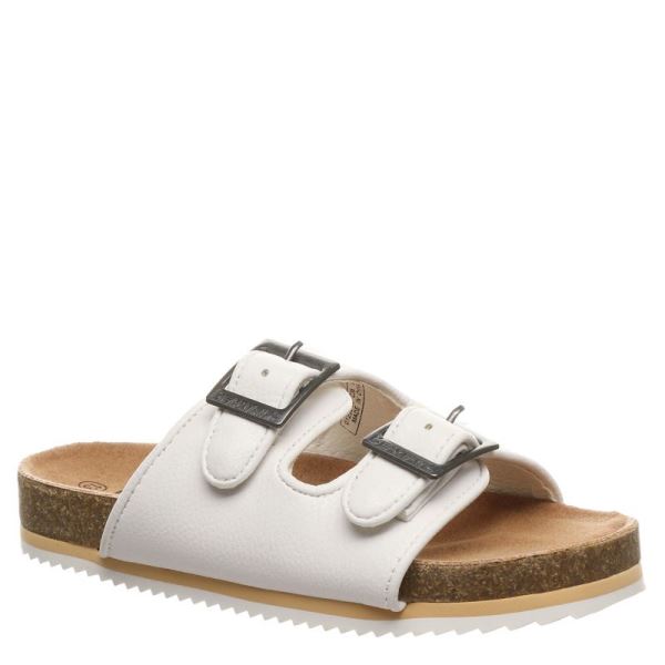 Sandalias Bearpaw Brooklyn Youth Criança Branco | 4760-ZBOPI