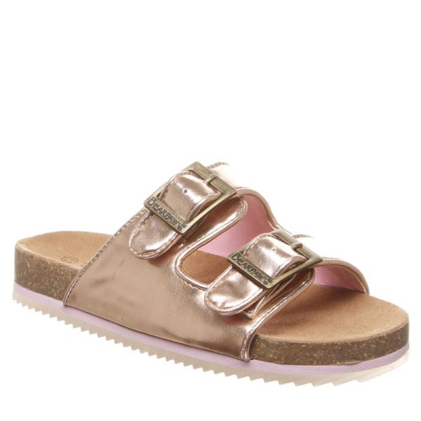 Sandalias Bearpaw Brooklyn Youth Criança Rosa Douradas | 7164-BDRIJ