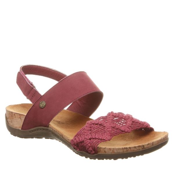 Sandalias Bearpaw Emerson Feminino Bordeaux | 0216-DLOSG