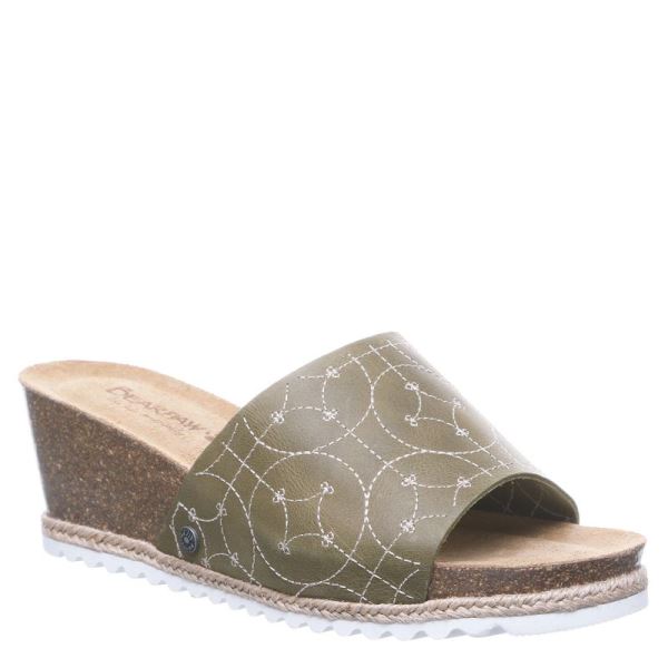 Sandalias Bearpaw Evian Feminino Verde Oliva | 9124-WISTR