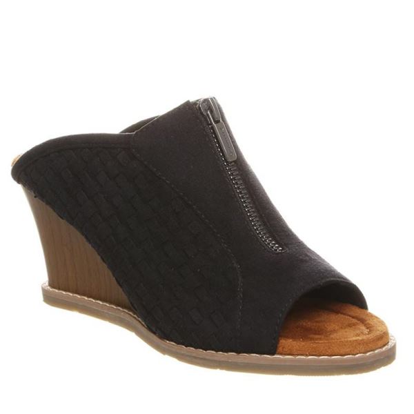 Sandalias Bearpaw Nina Feminino Pretas | 8239-IFWMS