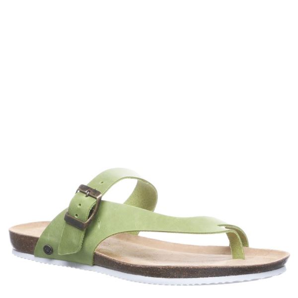 Sandalias Bearpaw Oceania Feminino Verdes | 6578-HMGBY