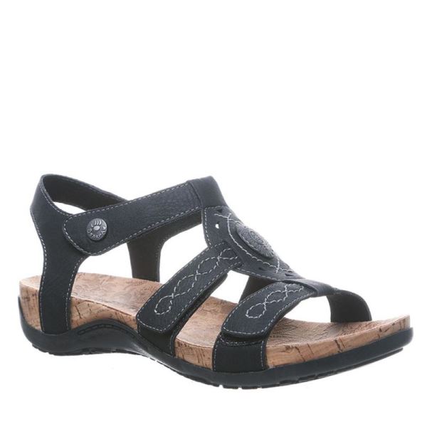 Sandalias Bearpaw Ridley II Feminino Pretas | 8079-KBPEO