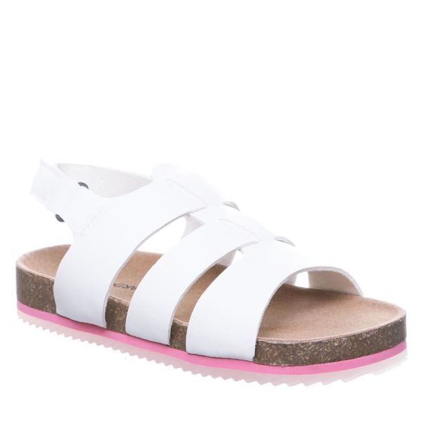 Sandalias Bearpaw Zaidee Youth Criança Branco | 6180-DMFTR